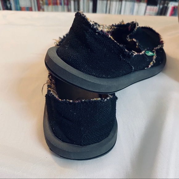 Sanuk Women’s Sidewalk Surfer Black W/ Multi Sz 8 - Picture 15 of 15